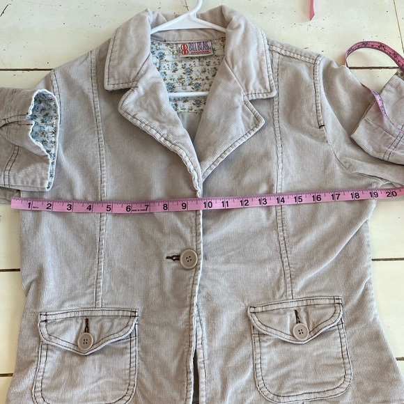 Bill Blass Corduroy Blazer Jacket Women's Petite Large Tan Y2k Preppy Vintage - Picture 5 of 8